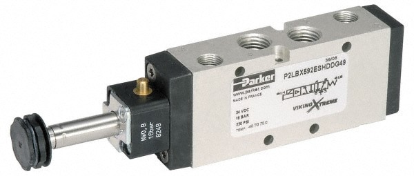 Solenoid Valve: 4-Way & 2-Position, 1/8
